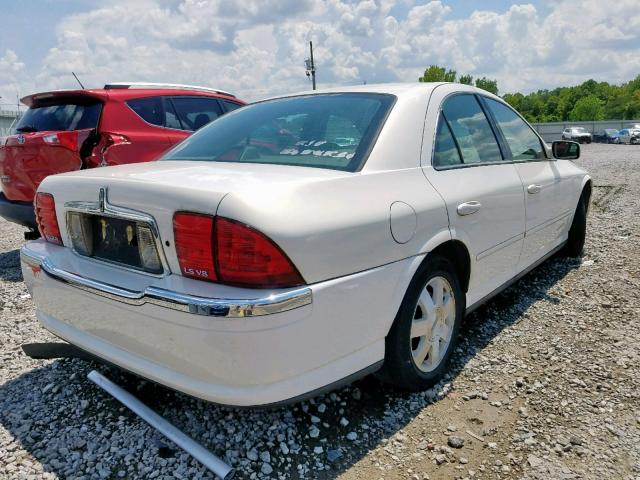 1LNHM87A62Y674755 - 2002 LINCOLN LS WHITE photo 4