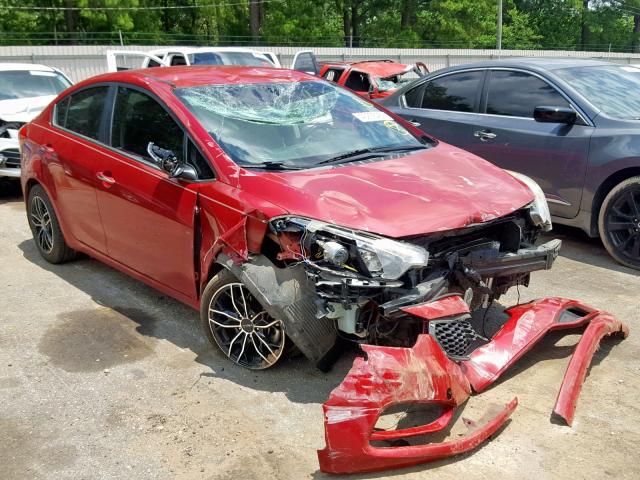 KNAFX4A8XE5112975 - 2014 KIA FORTE EX RED photo 1