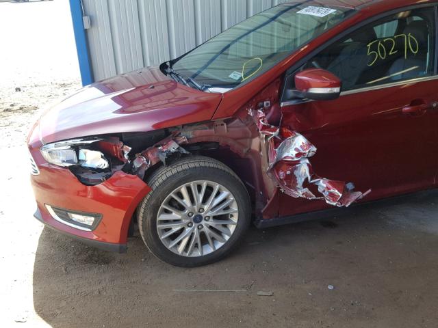 1FADP3N20FL247878 - 2015 FORD FOCUS TITA RED photo 9