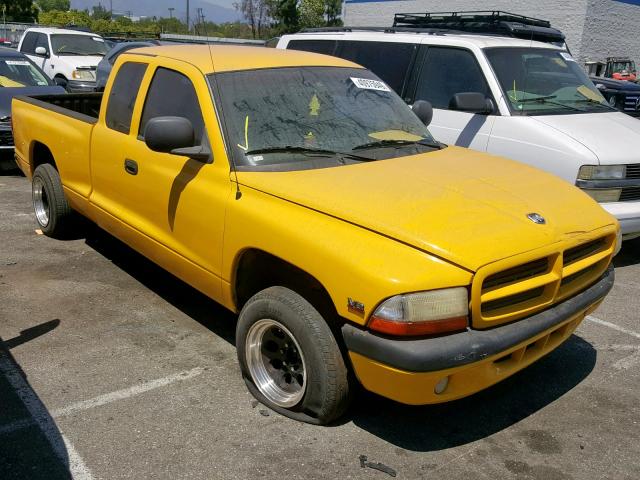 1B7GL22Y2XS257762 - 1999 DODGE DAKOTA YELLOW photo 1