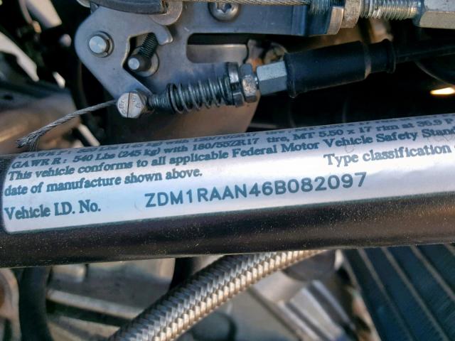 ZDM1RAAN46B082097 - 2006 DUCATI MONSTER S2 ORANGE photo 10