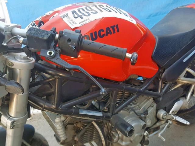 ZDM1RAAN46B082097 - 2006 DUCATI MONSTER S2 ORANGE photo 9