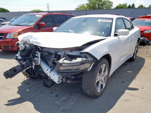 2C3CDXJG7GH134410 - 2016 DODGE CHARGER SX WHITE photo 2