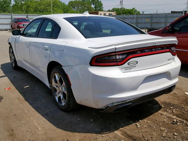 2C3CDXJG7GH134410 - 2016 DODGE CHARGER SX WHITE photo 3