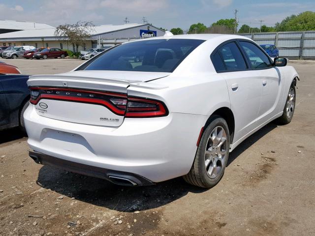 2C3CDXJG7GH134410 - 2016 DODGE CHARGER SX WHITE photo 4