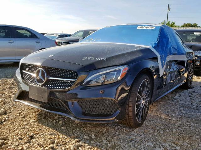 WDDWJ6EB1HF458469 - 2017 MERCEDES-BENZ C 43 4MATI BLACK photo 2