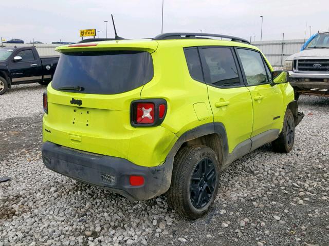 ZACCJBAB5JPH27037 - 2018 JEEP RENEGADE S მწვანე ფოტო 4