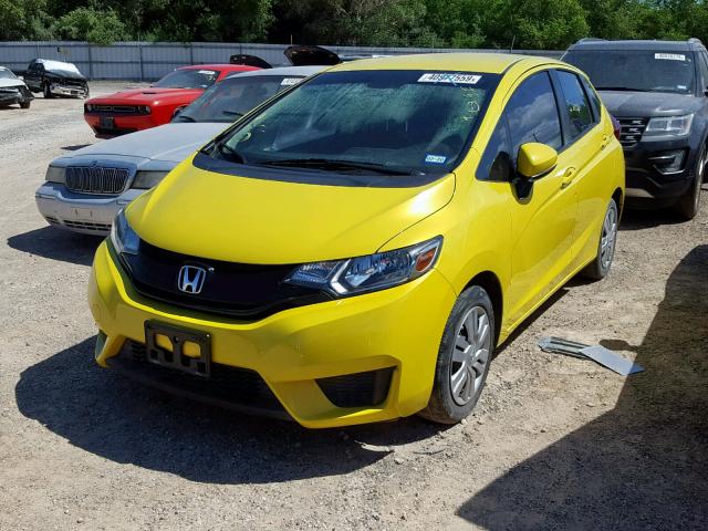 JHMGK5H56GX025877 - 2016 HONDA FIT LX YELLOW photo 2