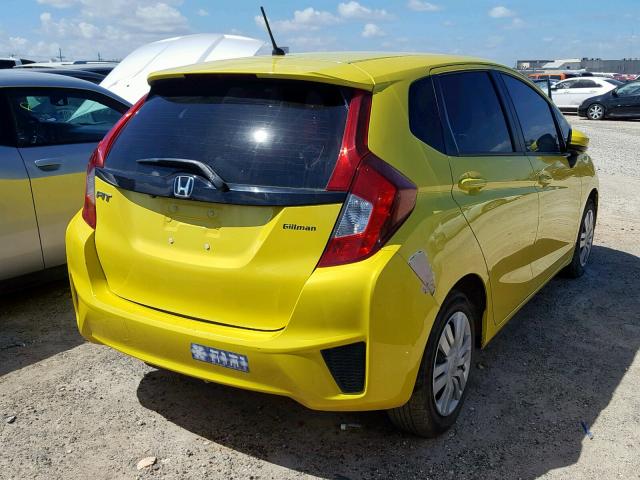 JHMGK5H56GX025877 - 2016 HONDA FIT LX YELLOW photo 4