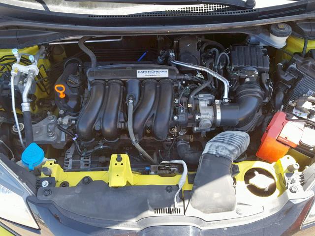 JHMGK5H56GX025877 - 2016 HONDA FIT LX YELLOW photo 7