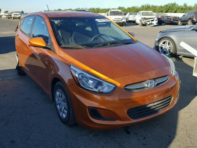 KMHCT5AE1FU232115 - 2015 HYUNDAI ACCENT GS ORANGE photo 1