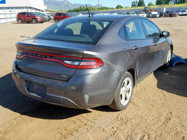 1C3CDFBB1FD172806 - 2015 DODGE DART SXT SILVER photo 4