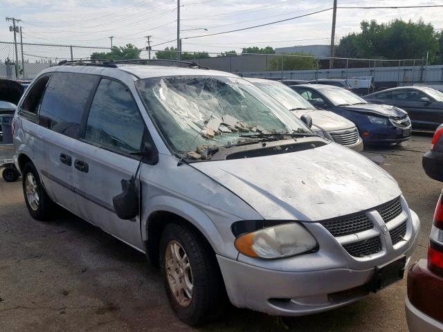 1D4GP253X3B163825 - 2003 DODGE CARAVAN SE SILVER photo 1