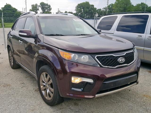 5XYKW4A20DG352915 - 2013 KIA SORENTO SX BURGUNDY photo 1