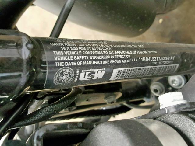 1HD4LE217JC424141 - 2018 HARLEY-DAVIDSON XL883 IRON BLACK photo 10