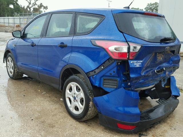 1FMCU0F79HUA09611 - 2017 FORD ESCAPE S BLUE photo 3