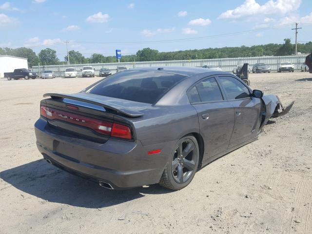 2C3CDXHG5DH614754 - 2013 DODGE CHARGER SX BLACK photo 4