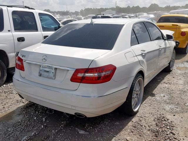 WDDHF5GB9BA294930 - 2011 MERCEDES-BENZ E 350 WHITE photo 4