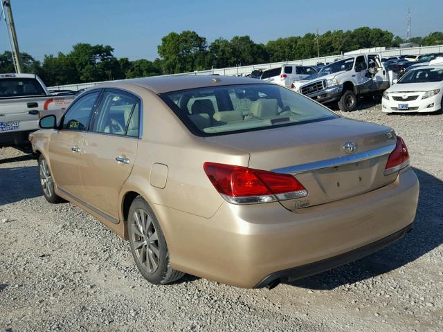 4T1BK3DB5BU399527 - 2011 TOYOTA AVALON BAS BROWN photo 3