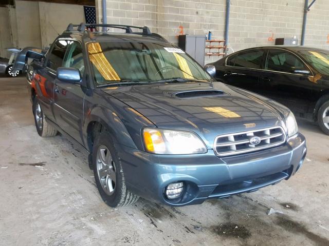 4S4BT63C355102519 - 2005 SUBARU BAJA TURBO BLUE photo 1