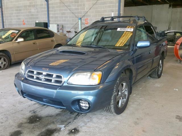 4S4BT63C355102519 - 2005 SUBARU BAJA TURBO BLUE photo 2