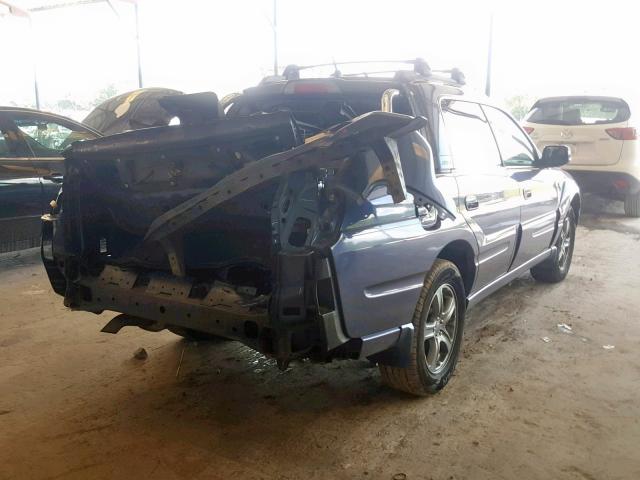 4S4BT63C355102519 - 2005 SUBARU BAJA TURBO BLUE photo 4