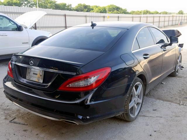 WDDLJ7DB8DA084573 - 2013 MERCEDES-BENZ CLS 550 BLACK photo 4