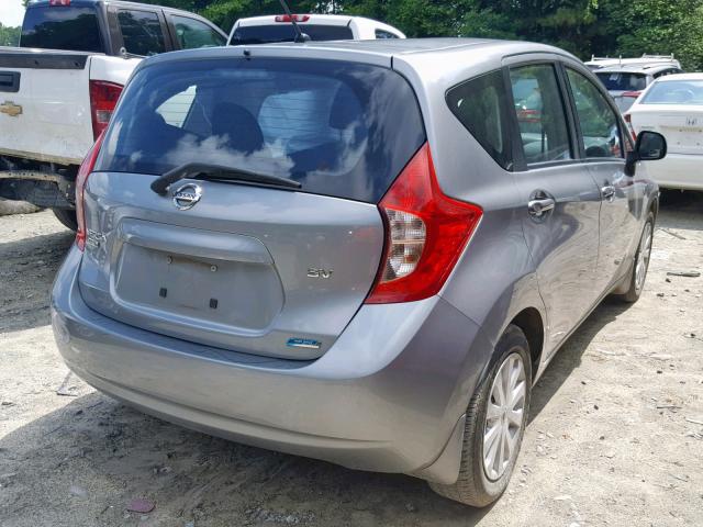 3N1CE2CP8EL388496 - 2014 NISSAN VERSA NOTE SILVER photo 4