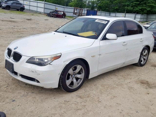 WBANE53557CY06904 - 2007 BMW 525 I WHITE photo 2