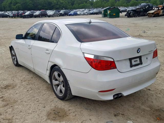 WBANE53557CY06904 - 2007 BMW 525 I WHITE photo 3