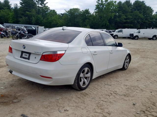 WBANE53557CY06904 - 2007 BMW 525 I WHITE photo 4