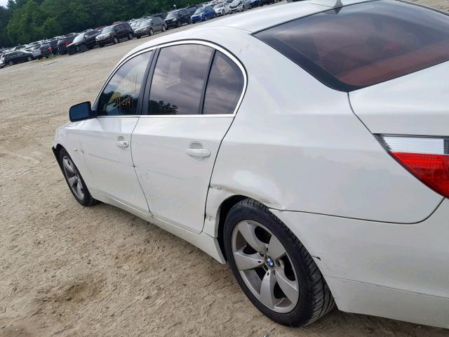 WBANE53557CY06904 - 2007 BMW 525 I WHITE photo 9