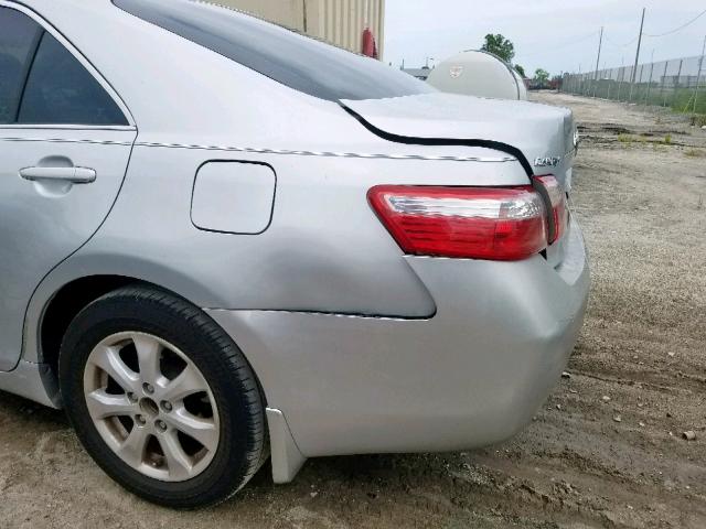 4T1BE46K07U104450 - 2007 TOYOTA CAMRY NEW SILVER photo 9