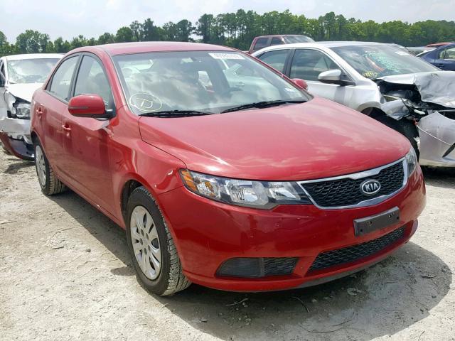 KNAFU4A20D5733161 - 2013 KIA FORTE EX RED photo 1