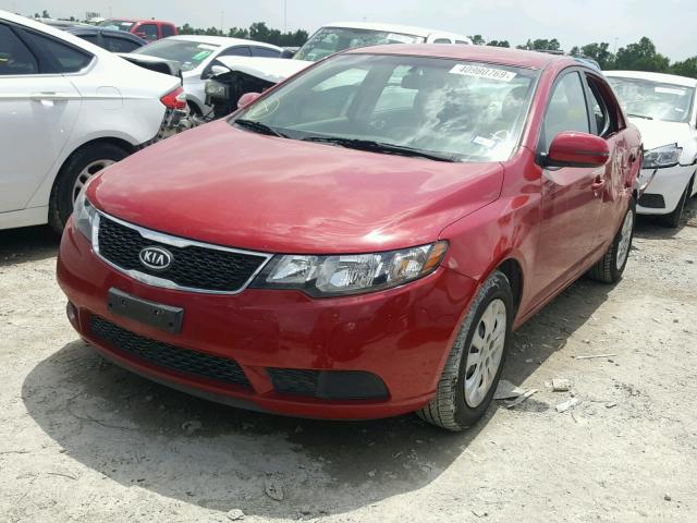 KNAFU4A20D5733161 - 2013 KIA FORTE EX RED photo 2