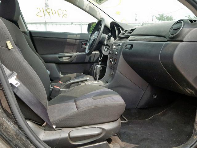 JM1BK323871754375 - 2007 MAZDA 3 S BLACK photo 5