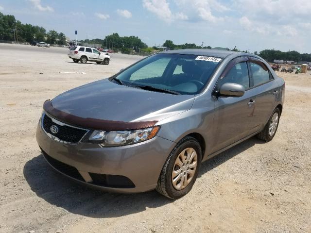 KNAFU4A25C5580114 - 2012 KIA FORTE EX GRAY photo 2