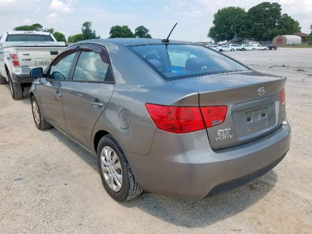 KNAFU4A25C5580114 - 2012 KIA FORTE EX GRAY photo 3