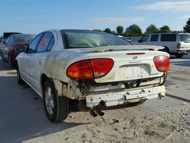 1G3NL52E81C204029 - 2001 OLDSMOBILE ALERO GL WHITE photo 3