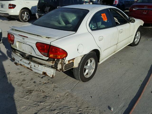 1G3NL52E81C204029 - 2001 OLDSMOBILE ALERO GL WHITE photo 4