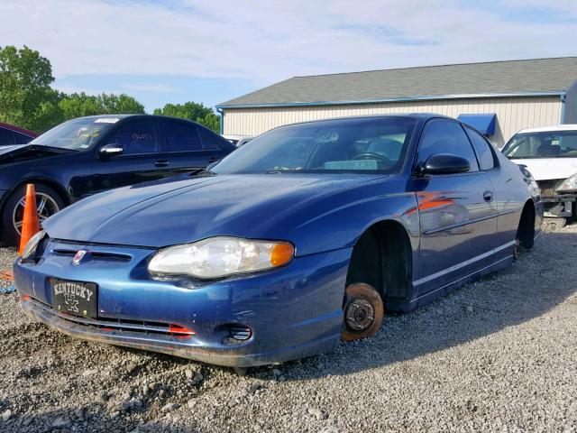 2G1WX12K339323519 - 2003 CHEVROLET MONTE CARL BLUE photo 2