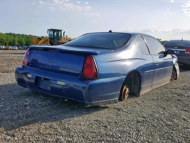 2G1WX12K339323519 - 2003 CHEVROLET MONTE CARL BLUE photo 4