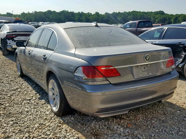 WBAHL83536DT01067 - 2006 BMW 750 I BURGUNDY photo 3