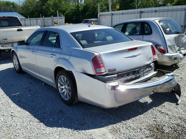 2C3CCACG0CH216471 - 2012 CHRYSLER 300 LIMITE SILVER photo 3