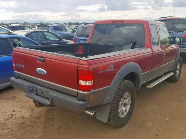 1FTZR15E47PA31955 - 2007 FORD RANGER SUP RED photo 4