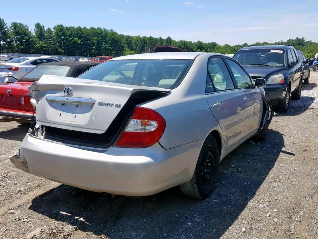4T1BE30K42U614716 - 2002 TOYOTA CAMRY LE SILVER photo 4