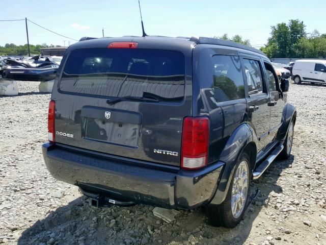 1D4PT4GK3BW559629 - 2011 DODGE NITRO HEAT GRAY photo 4