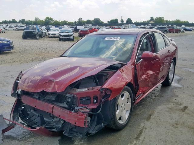 2G1WV58K081265833 - 2008 CHEVROLET IMPALA 50T MAROON photo 2