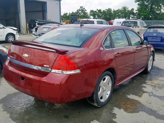 2G1WV58K081265833 - 2008 CHEVROLET IMPALA 50T MAROON photo 4