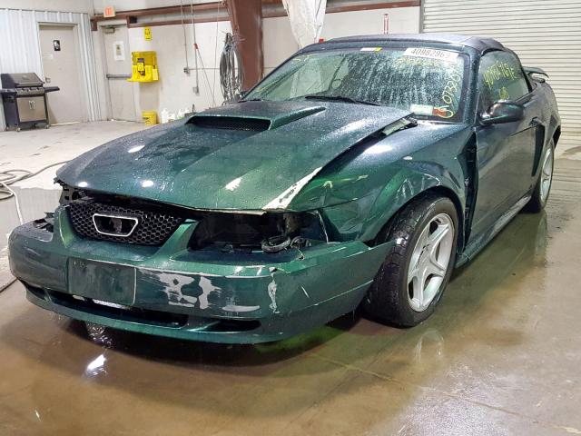 1FAFP45X23F428484 - 2003 FORD MUSTANG GT GREEN photo 2